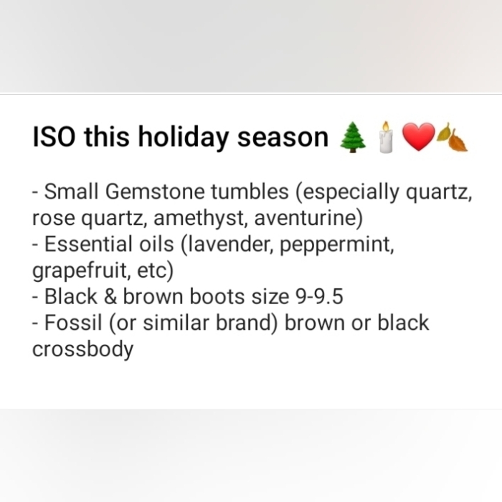 ISO List...